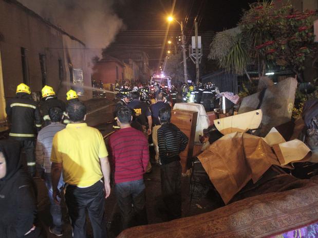 Incendio en cerro Baron