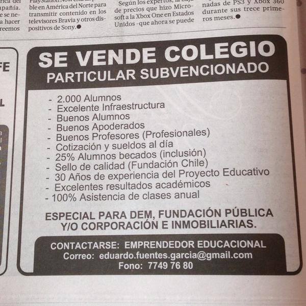 se vende colegio