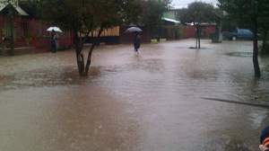 San Fernando también sufrió anegaciones por el temporal.